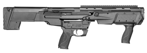 Smith & Wesson 12490 M&P Bullpup 12 Gauge Pump 3" 7+1 (2.75") 19" Black Oxide Smooth Bore/Threaded Barrel, Matte Black Receiver, Black Fixed Bullpup Stock, Black w/Interchangeable Backstrap Grip      