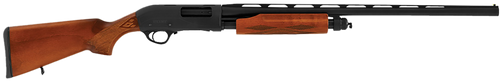 Hatsan USA HEWS122805W2 Escort WS  Full Size 12 Gauge Pump 3" 4+1 28" Black Chrome Vent Rib Barrel, Black Anodized Grooved Aluminum Receiver, Adjustable Turkish Walnut Stock                           