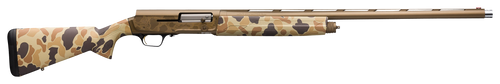 Browning 0119072005 A5 Wicked Wing 12 Gauge 26" 4+1 3.5" Burnt Bronze Cerakote Vintage Tan Camo Fixed Textured Grip Panels Stock Right Hand (Full Size) Includes Banded Invector-DS Extended Chokes     