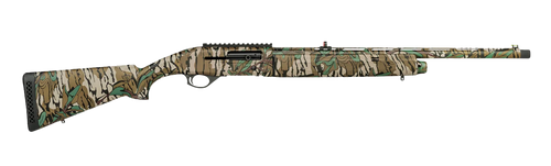 Mossberg 75808 SA-20 Turkey 20 Gauge Semi-Auto 3" 4+1 22" Mossy Oak Greenleaf Vent Rib Steel Barrel, Mossy Oak Greenleaf Picatinny Rail Receiver, Fixed Mossy Oak Greenleaf Synthetic Stock             
