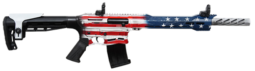 Citadel CBOSS2512USA Boss-25  12 Gauge 3" 18.75" 5+1 American Flag Cerakote Rec/Barrel Black Fixed Adjustable Comb Stock Right Hand                                                                     