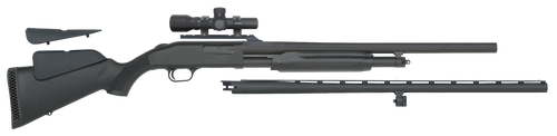 Mossberg 58244 500 Field/Deer 12 Gauge 5+1 3" 28" Vent Rib/24" Slugster Barrels, Blued Metal Finish, Synthetic Dual Comb Stock,  Includes Accu-Set Chokes & 2.5x20mm Scope                              