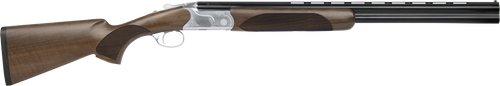 CZ-USA 06469 Redhead Premier Reduced Length 20 Gauge Compact 3" 2rd 24" Gloss Black Chrome Barrel, Silver Satin Chrome Metal Finish, Turkish Walnut Stock Includes 5 Chokes                             