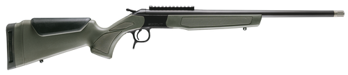 CVA CR4918 Scout Spur Compact 410 Gauge 1rd 20" Blued Single Shot Barrel, Blued Receiver w/Picatinny Rail, OD Green & Black Synthetic Stock                                                             