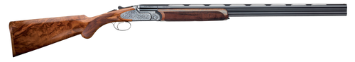 Rizzini USA 510128 Artemis Field Full Size 28 Gauge Break Open 3" 2rd 29" Gloss Blued Anodized Silver Engraved Steel Receiver, Fixed w/Prince of Whales Grip, Oiled Turkish Walnut Wood Stock           