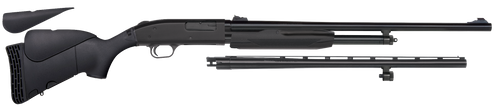 Mossberg 54330 500 Bantam Combo Youth Combo 20 Gauge 5+1 22" Blued 22" Vent Rib/24" Fully-Rifled Barrels, Blued Steel Receiver, Fixed Wood Stock, Right Hand, Accu-Set Full Rifled Bore Choke           
