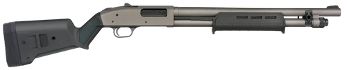 Mossberg 50795 590A1 Professional Series 12 Gauge Bolt 3" 6+1 18.50" Tungsten Gray Cerakote Barrel, Tungsten Gray Cerakote Steel Drilled & Tapped Receiver, Magpul SGA Black Synthetic Stock, Ambidextro