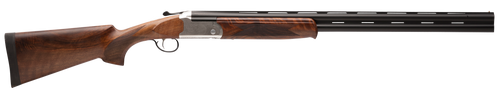 Stevens 22594 555 E 28 Gauge Break Open 2.75" 2rd 26" Black Satin Over/Under Vent Rib Barrel, Engraved Satin Silver Aluminum Receiver, Fixed Satin Turkish Walnut Stock, Ambidextrous                   