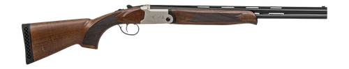 Crickett KSA4320F My First Shotgun Field 20 Gauge Break Open 3" 2rd 20" Over/Under Barrel, Engraved Silver Receiver, Fixed Walnut Stock, Right Hand                                                     