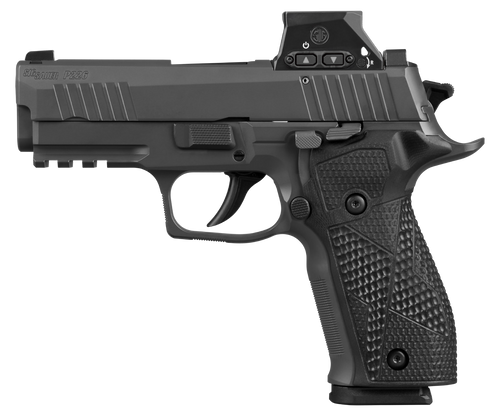 Sig Sauer 226XCA9RXSL P226X w/Optic Carry 9mm Luger 18+1 3.80" Black Bull Barrel, Matte Black DLC Stainless Steel Serrated w/Optic Slide, Black Anodized Alloy Frame w/Picatinny Rail, Black Hogue G10 G
