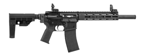 Tippmann Arms A101374 M4-22 Elite Bug Out 22 LR 25+1 12" Black Parkerized Integrally Suppressed Barrel, Matte Black Aluminum Receiver w/Picatinny Rail, M-LOK Handguard, Black Adjustable Folding Stock,