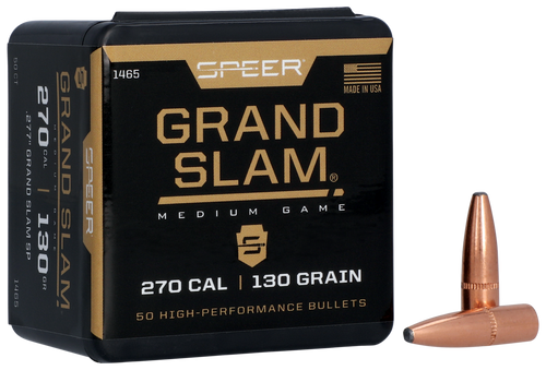 Speer 1465 Grand Slam  270Cal 130gr Soft Point 50 Per Box/5 Case                                                                                                                                        