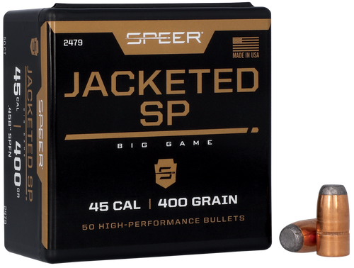 Speer 2479 Hot-Cor  45Cal 400gr Soft Point Flat Nose 50 Per Box/5 Case                                                                                                                                  