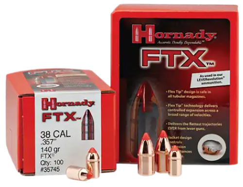 Hornady 35105 FTX  35 Cal .358 200 gr Flex Tip eXpanding 100 Per Box/ 15 Case                                                                                                                           