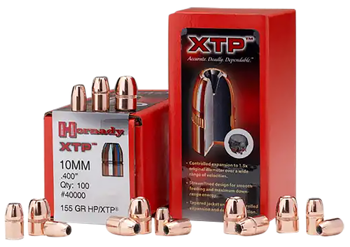 Hornady 40040 XTP  10mm Auto .400 180 gr Hollow Point 100 Per Box/ 15 Case                                                                                                                              