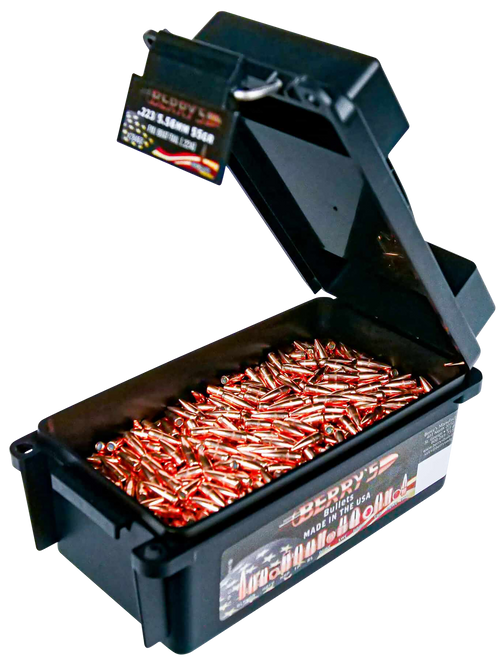 Berry's 28463 Superior  223/5.56 Cal 55gr Full Metal Jacket Boat Tail                                                                                                                                   