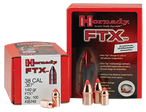 Hornady 45201 FTX  45 Cal .452 250 gr Flex Tip eXpanding 50 Per Box/ 25 Case                                                                                                                            