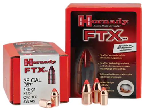 Hornady 50102 FTX  50 Cal .500 300 gr Flex Tip eXpanding 50 Per Box/ 25 Case                                                                                                                            