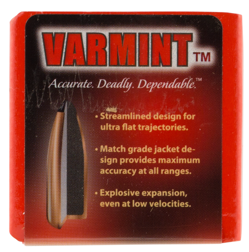 Hornady 2240 Traditional Varmint 22 Cal .224 50 gr Spire Point SX 100 Per Box/ 40 Case                                                                                                                  