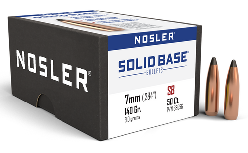 Nosler 38056 Solid Base  7mm 140gr Soft Point 50CT                                                                                                                                                      