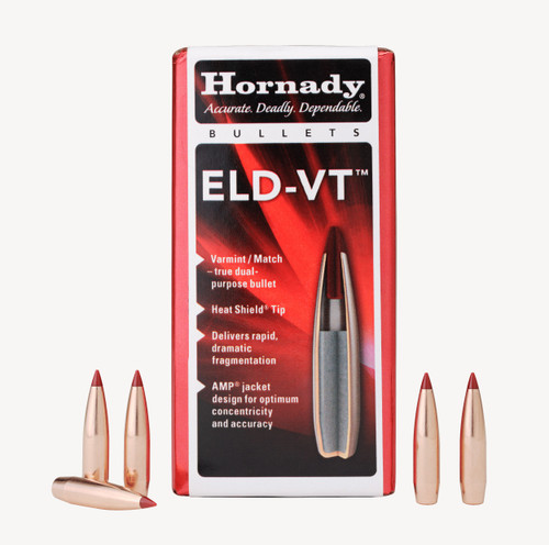 Hornady 24372 ELD-V  6mm .243 80 gr 100 Per Box/ 25 Case                                                                                                                                                