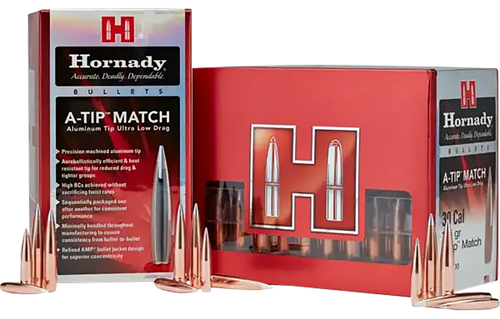Hornady 33389 A-Tip Match 338 Cal .338 300 gr A Tip Match 100 Per Box/ 10 Case                                                                                                                          