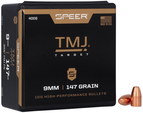 Speer 4006 TMJ  9mm 147gr Total Metal Jacket 100 Per Box/5 Case                                                                                                                                         