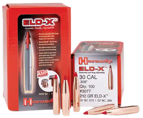 Hornady 2840 ELD-X  7mm .284 162 gr Extremely Low Drag eXpanding 100 Per Box/ 15 Case                                                                                                                   