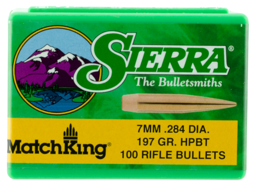 Sierra 1997 MatchKing  7mm 197gr Hollow Point Boat Tail 100/Box                                                                                                                                         