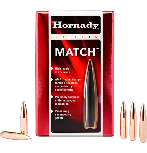 Hornady 2278 Match  22 Cal .224 68 gr Hollow Point Boat Tail Match 100 Per Box/ 40 Case                                                                                                                 