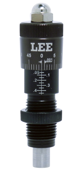 Lee Precision 92162 Micrometer Factory Crimp Adapter Black/Clear 44/45 Cal Pistol Firearm                                                                                                               