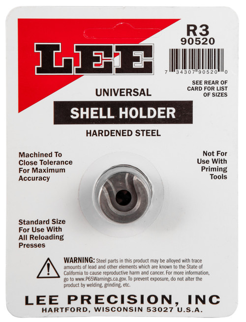 Lee Precision 90004 Shell Holder Universal 19R 9mm Luger / 38 ACP / 40 S&W                                                                                                                             