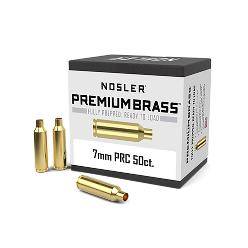 Nosler 17890 Premium Brass Unprimed Cases 7mmPRC Rifle Brass 50/Box                                                                                                                                     