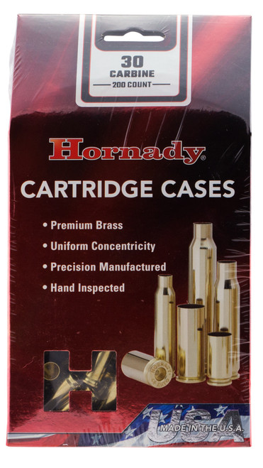 Hornady 8650 Unprimed Cases Cartridge 30 Carbine Rifle Brass                                                                                                                                            