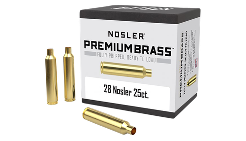 Nosler 10150 Premium Brass Unprimed Cases 28Nosler Rifle Brass 25/Box                                                                                                                                   