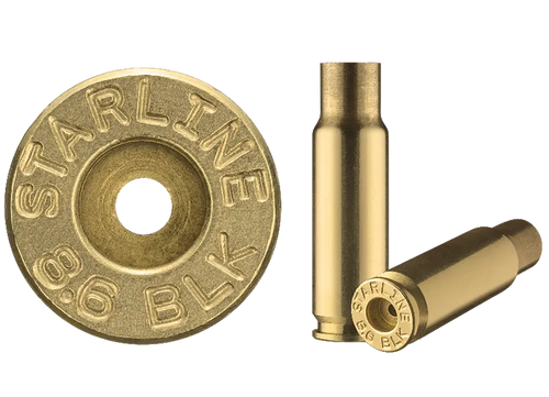 HSM 8.6BLKEUP-50  Unprimed Cases 8.6 Blackout Rifle Brass                                                                                                                                               