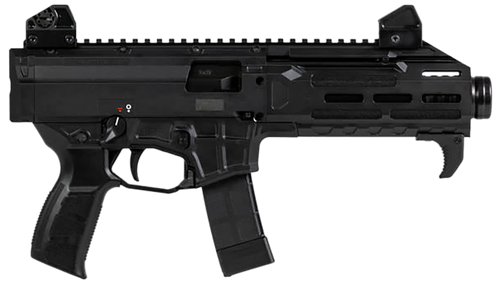 CZ-USA 91431 Scorpion 3+  9mm Luger 20+1 7.80" Black Threaded Barrel, M-LOK Handguard, Picatinny Rail, Black Polymer Grip, Ambidextrous                                                                 