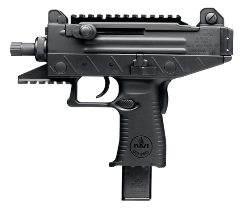IWI US UPP9ST Uzi Pro  9mm Luger Caliber with 4.50" Threaded Barrel, 25+1 Capacity, Black Metal Finish, Black Polymer Grip Right Hand                                                                   