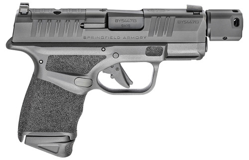 Springfield Armory HC9389BTOSP Hellcat Micro-Compact RDP 9mm Luger 13+1/11+1 3.80" Threaded/Compensated Barrel, Black Polymer Frame w/Picatinny Acc. Rail & Adaptive Grip Texture, Optic Ready Slide    