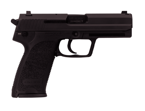 HK 81000326 USP V7 LEM 45 ACP Caliber with 4.41" Barrel, 12+1 Capacity, Overall Black Finish, Serrated Trigger Guard Frame, Serrated Steel Slide &  Polymer Grip Includes 2 Mags                        