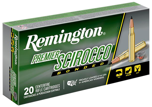 Remington Ammunition 29320 Premier Scirocco Bonded 243Win 90gr Swift Scirocco Bonded 20 Per Box/10 Case                                                                                                 