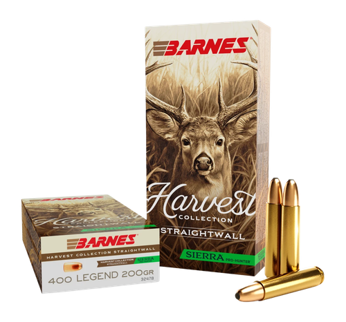 Barnes Bullets 32478  Harvest 400Legend 200gr Sierra Pro-Hunter 20 Per Box/10 Case                                                                                                                      