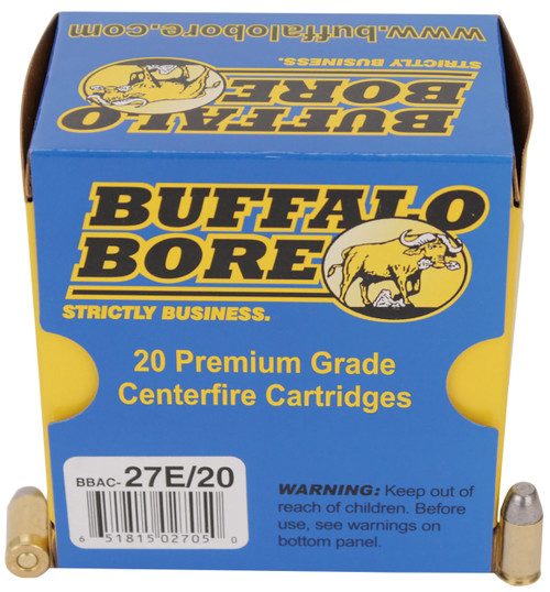 Buffalo Bore Ammunition 27E20 Standard Pressure Strictly Business 380ACP 100gr Hard Cast Flat Nose 20 Per Box/12 Case                                                                                   
