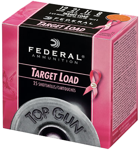 Federal TGL12P8 Top Gun Special Edition Pink 12Gauge 2.75" 1 1/8oz 8Shot 25 Per Box/10 Case                                                                                                             