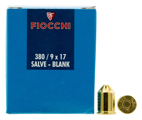 Fiocchi 380BLANK Pistol Blank 380RimmedShort 50 Per Box/30 Case                                                                                                                                         