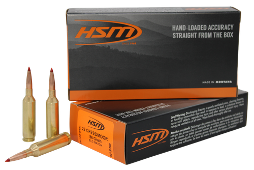 HSM 22CREED-2-N   22CRD  224 88GR ELDM MATCH 20/25