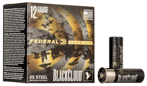Federal PWBX142BB Black Cloud FS 12Gauge 3" 1 1/4oz BBShot 25 Per Box/10 Case                                                                                                                           