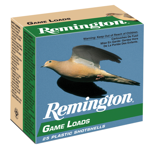 Remington Ammunition 20028 Game Load  12Gauge 2.75" 1oz 6Shot 25 Per Box/10 Case                                                                                                                        