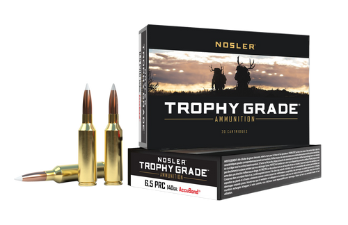Nosler 61014 Trophy Grade  6.5PRC 140gr Nosler AccuBond 20 Per Box/10 Case                                                                                                                              