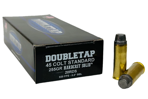 DoubleTap Ammunition 45CS255HC   45Colt 225gr Hardcast Solid 20 Per Box/25 Case                                                                                                                         